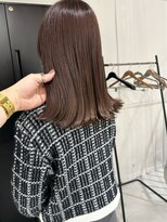 カミエ(kamie)&nbsp;大人っぽいブラウンミディアム × 透明感カラー
