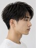 【人気メニュー】メンズカット＋フェザーパーマ（眉カット付）