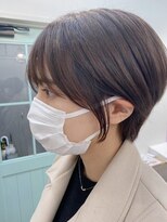 hyon myon/RISEbyREVO 綾瀬店【ヒョンミョン】&nbsp;ハッシュカット/デザインカラー/グレージュ[綾瀬駅/韓国ヘア]