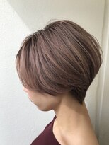 ナンバー エアロ 横浜(N° +aero) 大人可愛い20代30代40代小顔ワンサイドショートボブ丸み前下がり