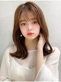 韓国風/シースルーカラー/ベージュカラー