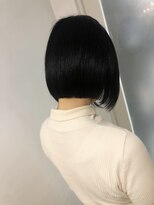 グランドライン(GRAND LINE) あご下前下がりボブ美肌カラー　アッシュブラック