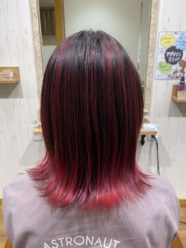 ネイビー(hair salon NAVY) 個性派！ヴィヴィッドなバレイヤージュ