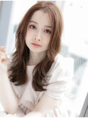 【ROMA銀座】ナチュラル韓国風/大人可愛いくびれレイヤーロング