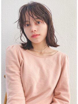 ノーカ 代官山(nohka) ニュアンスロブ/ボブ/マロンベージュ/前髪