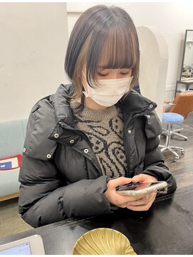 アンリ(Anli) 【Anli】ウルフカット×インナーベージュ