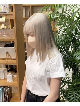 ソワンドゥブレス 瓜破店(soin de brace) 【辻快樹】ケアブリーチ/ホワイトブロンド