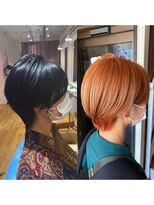 アヴァンス 天王寺店(AVANCE.)&nbsp;オレンジ×ショート