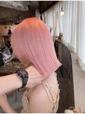 【三原屋潤】ボブ×ピンクカラー♪
