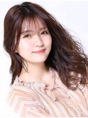 大人可愛い小顔美髪ツヤ髪ダークブラウンガーリーA3