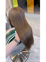 ロンドルーチェ 心斎橋(Lond luce)&nbsp;ダークアッシュ/ミディアムレイヤーカット［髪質改善/縮毛矯正］