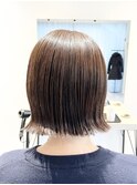 くびれボブ/切りっぱなしボブ/Xトリートメント/大人ボブ