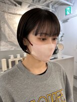 フォト 新宿(foto) ミニボブ　グレージュ　韓国　髪質改善【HINA／新宿】
