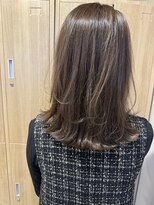 ローレンジウ(LOREN JU)&nbsp;透明感髪質改善ベージュダブルカラーミルクティーグレージュ