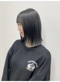 切りっぱなしボブ