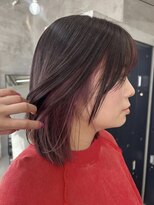 テトヘアー(teto hair)&nbsp;インナーピンクミディアムレイヤー