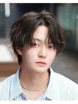 リークフー(Ree cu fuu)&nbsp;シースルーマッシュ韓国マッシュカルマパーマ