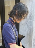 【三ツ井純】ラフカジュアル ニュアンスボブパーマ 透明感カラー