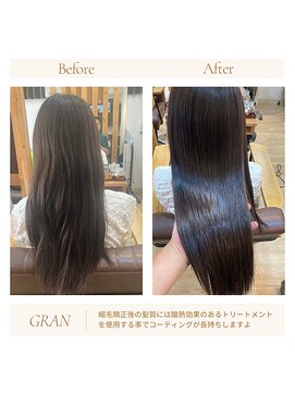 グランバイ アトリエドングリ(Grand × AtlierDonguri) お客様髪質改善データ1879(アルカリ酸熱)