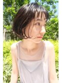  抜け感ボブパーマ×大人ナチュラルヘア