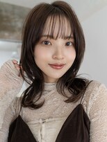 スミス 上野(smith)&nbsp;レイヤーカットハッシュカット顔まわりミディアムロング