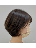 ひし形ショートボブ