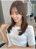 ゆるふわロングベージュカラーブリーチしない透明感カラー