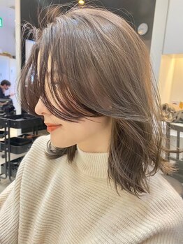 アンブル リュクス 池袋(amble luxe)の写真/再現性重視のスタイルをご提案！前髪、顔周りカットで垢抜け◎レイヤー×透明感カラーでトレンドを楽しむ♪
