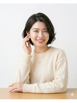 エルシー 江坂店(Lc) ナチュラルボブ×大人ショートボブ×前髪あり 20代30代40代50代