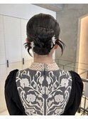 ヘアセット/ヘアアレンジ/カチモリ/タイト/結婚式/お呼ばれ/横浜
