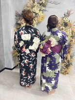 振袖グラム 名古屋 名駅(振袖gram)&nbsp;ペア割　浴衣着付けとヘアセット