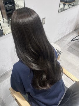 ビューバイネオリーブ 用賀店(Beau'r by neolive) ストレートパーマ縮毛矯正ダークパープル夏ミルクブラウン[用賀]