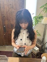 ラヌゴ(lanugo)&nbsp;ダークラベンダーブラウン×ゆるウェーブ