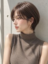 ノア(NOA) 【NOA】丸みショート×長め前髪×透明感ブラウン