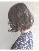 ヘアーアンドアトリエ マール(Hair&Atelier Marl) 【Marl外国人風カラー】アッシュグレージュの無造作ボブ