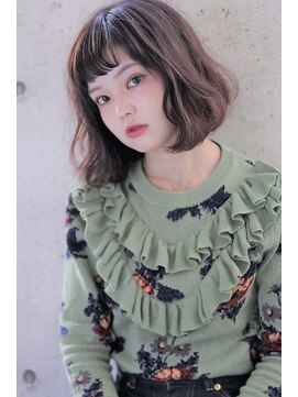 ヘアーアンドメイク シーク 吉祥寺(HAIR&MAKE SeeK) 【甘辛】切りっぱなし×ショートバング【seek吉祥寺】