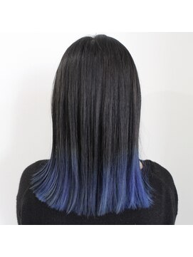 デコヘアーフラッペ(DECO HAIR frappe) エアタッチ　グラデーションカラー　ブルー