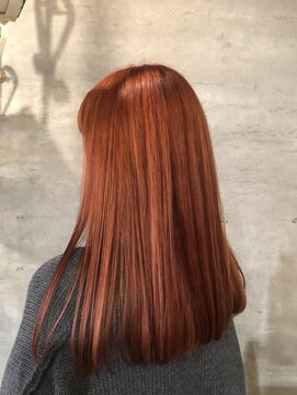 アティック ヘアーデザインアンドリラクゼーション(attic hair design&relaxation) オレンジカラー