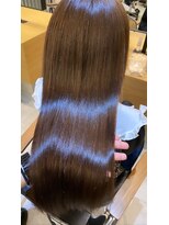 ジーナ 博多(Zina)&nbsp;小顔セミウェットウェーブピンクベージュハイライトカラー