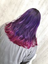 ラッズプラスエイチ(Lads+h)&nbsp;派手髪　ラベンダー　ピンク