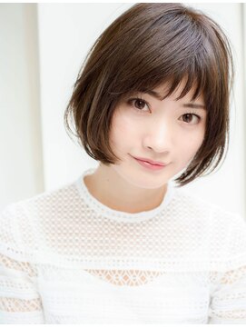 グランマッシュ(Granmash) 【シースルーバング】髪質改善シリカカラー　大人ショートボブ