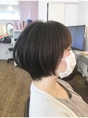 美フォルムボブ　マットブラウン