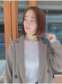 簡単スタイリング大人かわいいナチュラルボブ