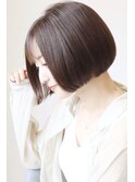 【 I. 】30代からの襟足すっきり前下がりショートボブ 川口