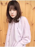 【buZon ブゾン】外ハネロブ前髪パーマ×グレーベージュ