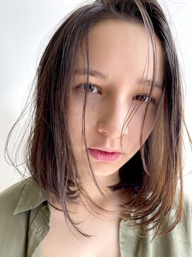 ミラバイグリーン(Mira by green) ボブ/ロングボブ/内巻きボブ/ベージュカラー