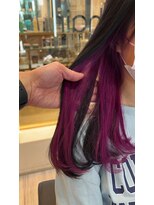 モッズ ヘア 宇都宮店(mod's hair) インナーカラー　ピンクラベンダー