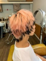 トルチェ(toRtue)&nbsp;ウルフショート　ピンクカラー　エンドカラー　ブラックカラー