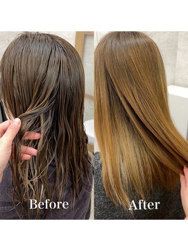 エクラートリアーラ 藤沢店(ECLART Reala) ブリーチ毛の縮毛矯正