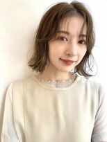 ノラギンザユー(NORA GINZA/U) 外ハネぱつっとボブ外ハネパーマ顔まわりカットパーマ外はねボブ